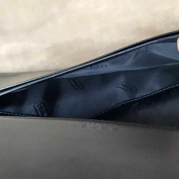 Coach Black Tri-fold Wallet, Authentic - Picture 7 of 10